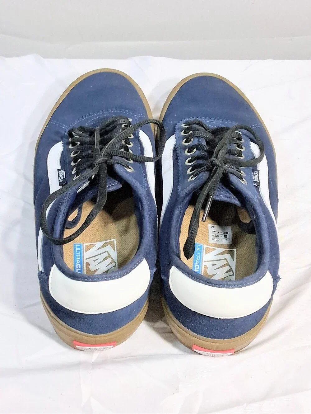 Size 10 Vans Suede Blue  Gum Soles Chima Ferguson Durable Pro Skateboard Shoes